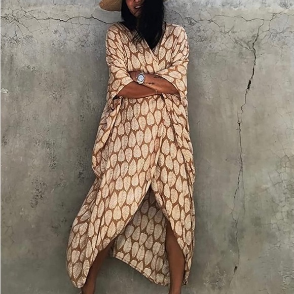 SOLD‼️Swim Cover Kimono Cardigan Open Front - Picture 2 of 8